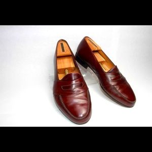 BALLY Brown Leather Loafers Men Shoes